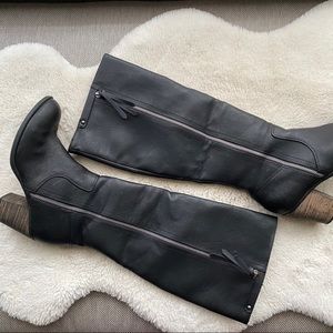 🕶 Knee high zip up boots 🕶